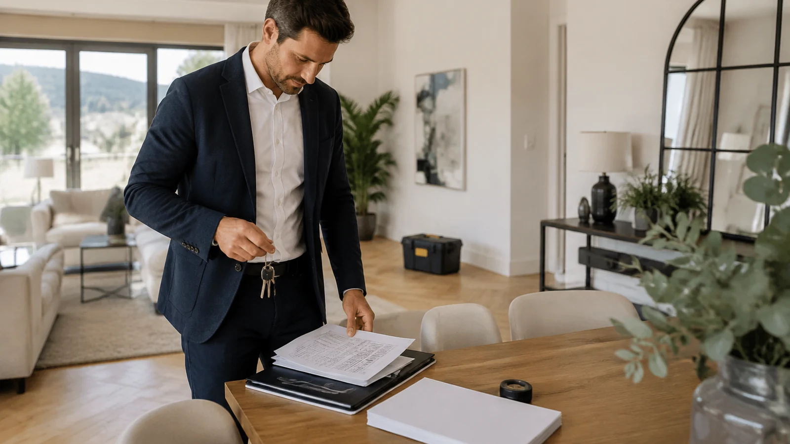 Checklist de mise en vente avec diagnostics, clés et préparation des visites